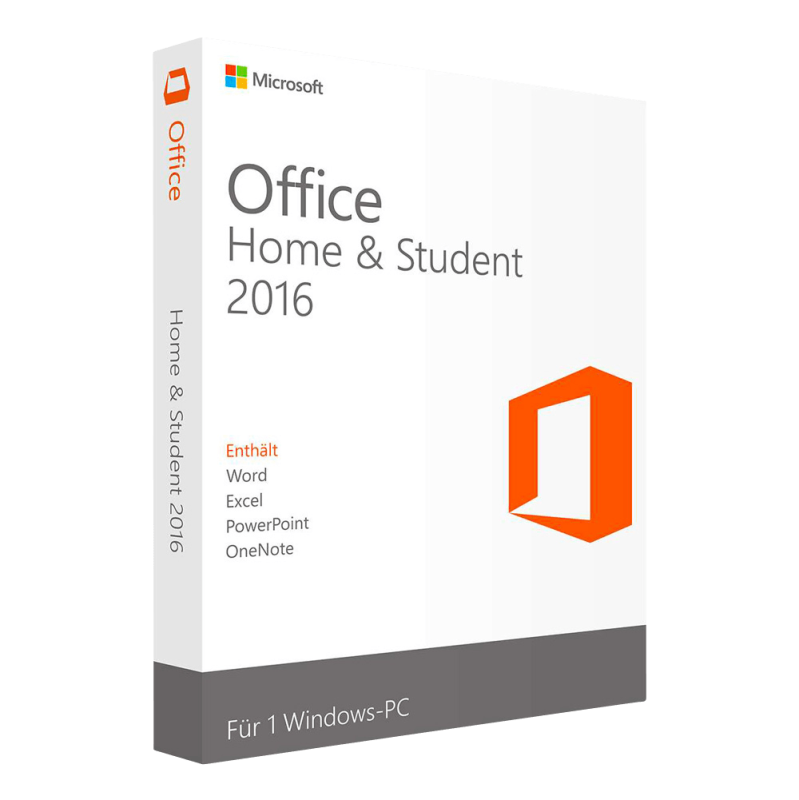 Confezione Microsoft Office 2016 Home & Student – Edizione Digitale per PC Windows