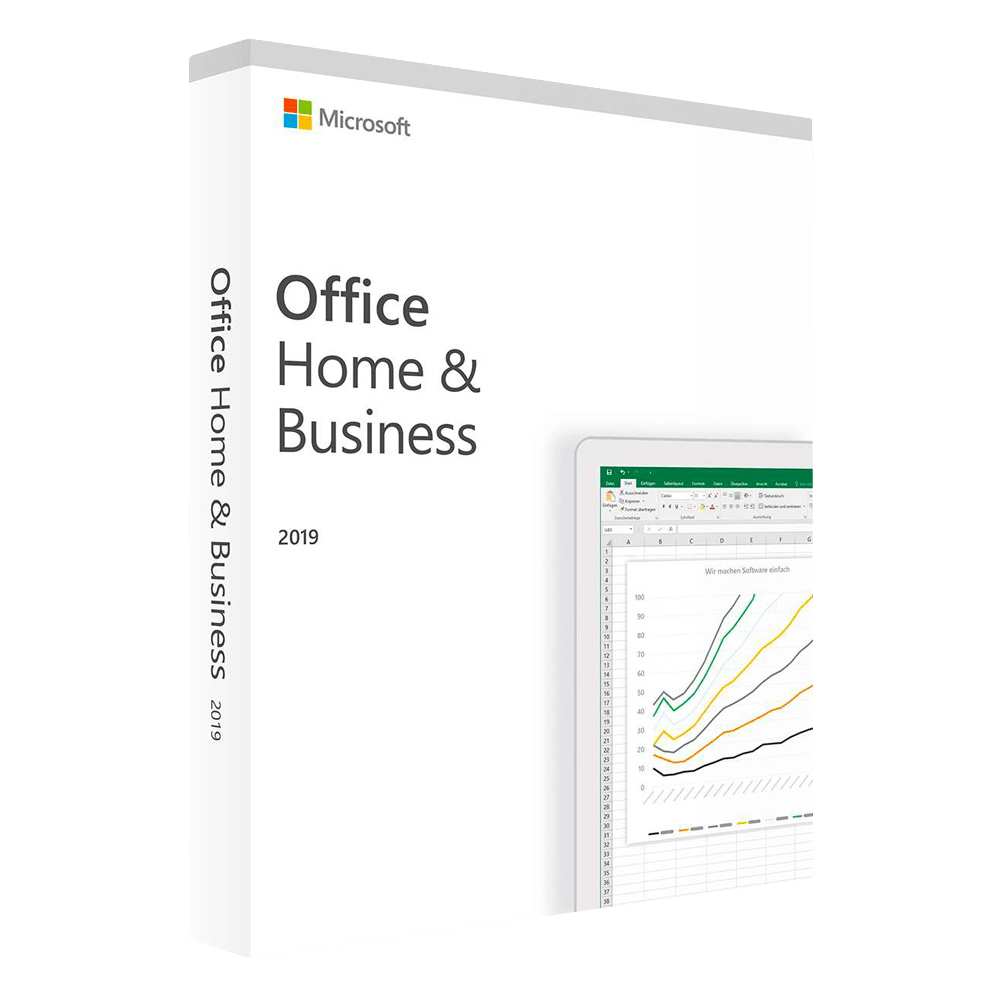 Confezione di Microsoft Office 2019 Home & Business per Mac.