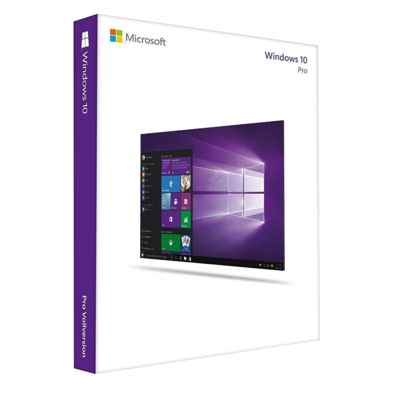 Confezione ufficiale di Microsoft Windows 10 Pro, licenza digitale originale con attivazione online.