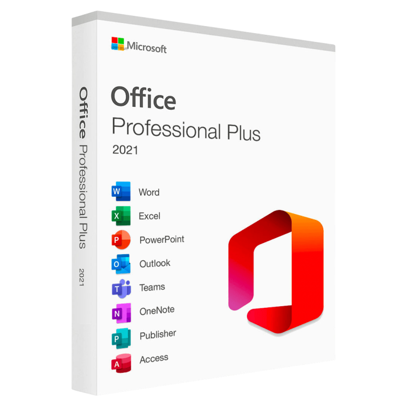 Confezione digitale Microsoft Office 2021 Professional Plus Bind per Windows.